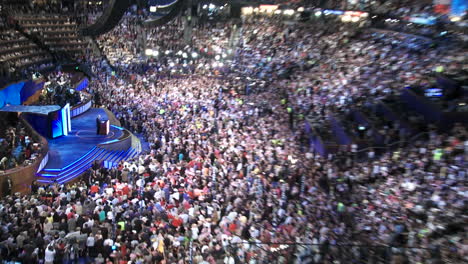 A-Zoom-In-To-A-Shot-Of-Former-President-Bill-Clinton-As-The-Crowd-Boo\'S-At-The-Mention-Of-Republicans