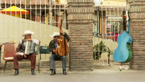 Musicians-Chat-In-Downtown-Tijuana-Mexico-1