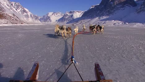 POV-from-a-dogsled-heading-across-the-Arctic-tundra