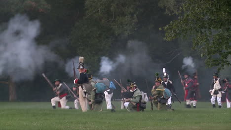 The-dead-lie-on-the-battlefield-while-others-fight-in-this-television-style-reenactment-of-the-War-of-1812