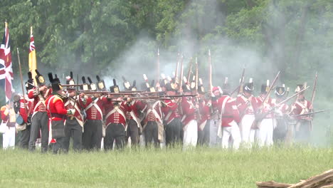 The-dead-lie-on-the-battlefield-while-others-fight-in-this-television-style-reenactment-of-the-War-of-1812-2