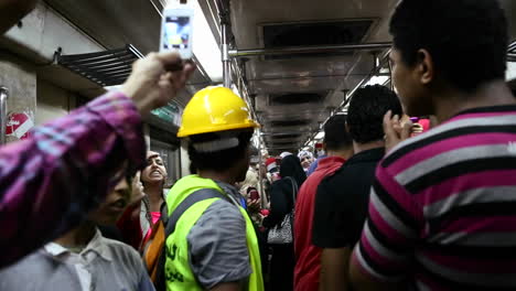 Protestors-chant-while-aboard-a-metro-in-Cairo-Egypt-1