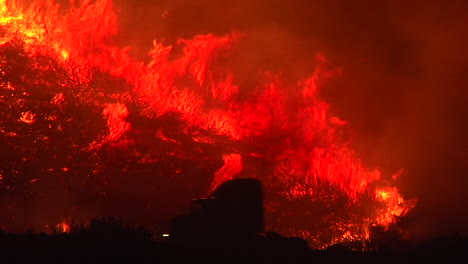 The-Thomas-Fire-Inferno-Burns-At-Night-In-The-Grass-Above-The-101-Freeway-Near-Ventura-And-Santa-Barbara-California