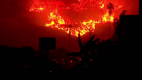 Santa-Ana-Winds-Fuel-The-Inferno-Of-Flames-At-Night-In-The-Hills-Above-Ventura-And-Santa-Barbara-During-The-Thomas-Fire
