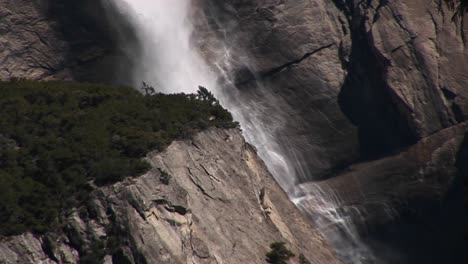 Tilt-Shot-Of-Yosemite-Falls-In-Yosemite-National-Park-California