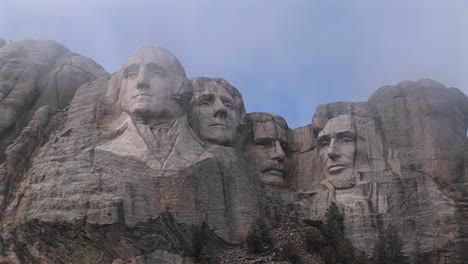 A-Look-Up-At-Mt-Rushmore-Before-All-The-Mist-Has-Dissipated