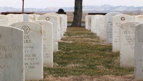 White-Marble-Headstones-Show-Men-And-Women-From-All-Parts-Of-The-Country-Are-Buried-In-This-Military-Cemetery