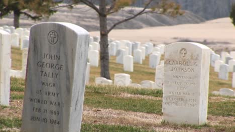 Ein-Blick-Auf-Die-Grabsteine-Aus-Weißem-Marmor-Auf-Dem-Nationalfriedhof-Von-Arlington