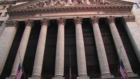 A-Wormseye-View-Of-The-Exterior-Of-The-Stock-Exchange-Building-In-New-York-City