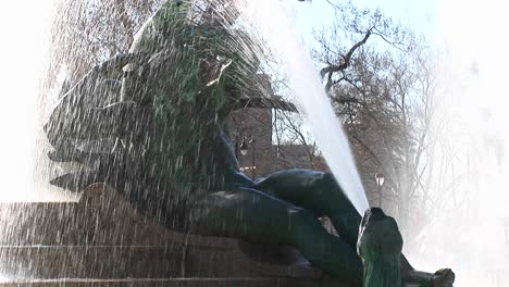 Close-Up-Of-A-Water-Fountain-In-Downtown-Philadelphia