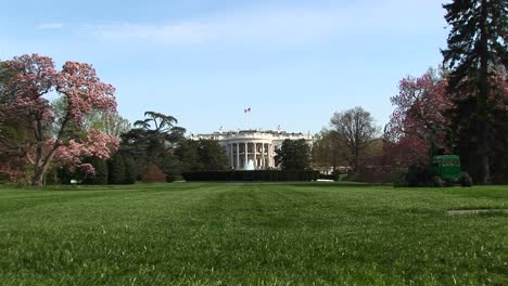 A-Long-Shot-Of-The-White-House-And-Its-Beautifully-Landscaped-Yard