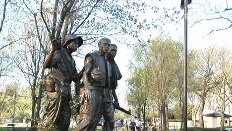 A-Panup-To-A-United-States-Flag-From-The-Three-Soldiers-Sculpture-In-Washington-Dc