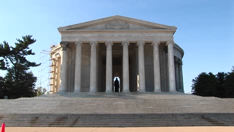 A-Statue-Of-Thomas-Jefferson-Is-Seen-Standing-Inside-The-Jefferson-Memorial-Building