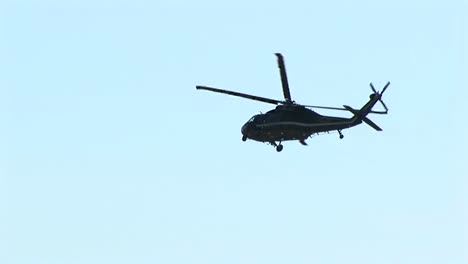A-Military-Helicopter-Flies-Over-Washington-Dc