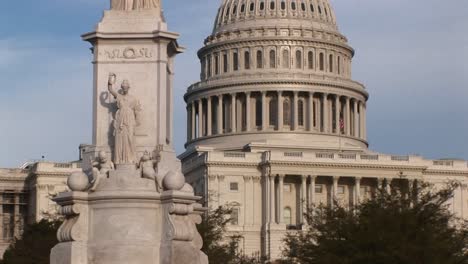 The-Fortyfive-Foot-Tall-Peace-Monument-Dominating-The-Foreground-With-The-Us-Capitol-Building-Looming-In-The-Background