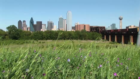 Long-Shot-Of-The-Dallas-Texas-City-Skyline