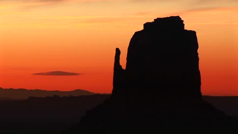 Medium-Shot-Of-Right-Mitten-In-Monument-Valley-Arizona