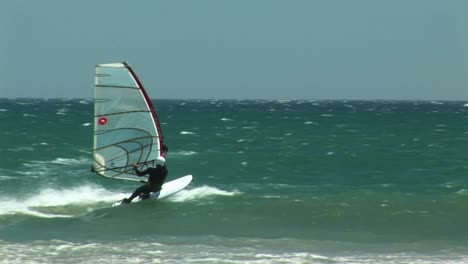 Following-Shot-Of-Kite-Surfers-Off-The-California-Coast