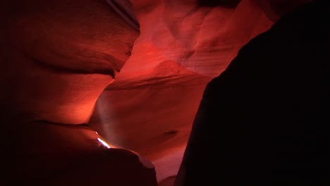 Mediumshot-Of-A-Light-Beam-Illuminating-An-Interior-Space-In-Antelope-Canyon-Arizona-1