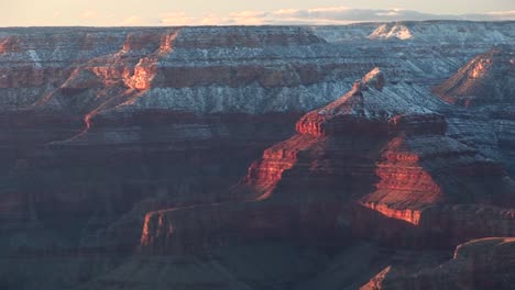 Wide-Shot-Of-The-South-Rim-Of-The-Grand-Canyon-In-Winter