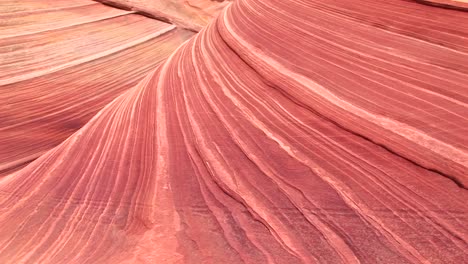 Mediumshot-Of-The-Swirled-Sandstone-Layers-In-A-Desert-Rock-Formation