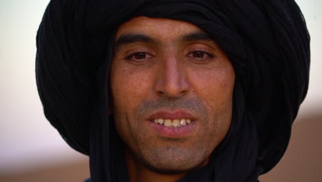 A-Muslim-Touareg-man-poses-for-a-portrait-in-Morocco
