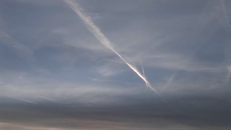 A-jet-contrail-appears-as-a-heavenly-glow-in-the-sky